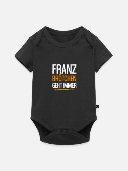 Franzbrötchen - Baby Premium Kurzarmbody - Schwarz