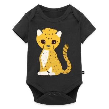 guépard - Body à manches courtes Premium Bébé - noir - Devant