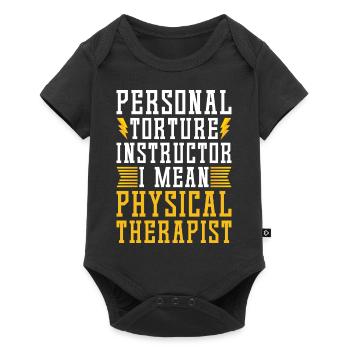 Physiothérapeutes - Body à manches courtes Premium Bébé - noir - Devant