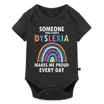 Dyslexia Teacher for Legathenia Therapists - Baby Premium short-sleeve bodysuit - black - Front
