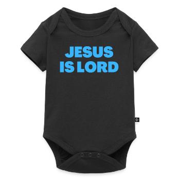 Jésus est Seigneur - Citations chrétiennes - Body à manches courtes Premium Bébé - noir - Devant