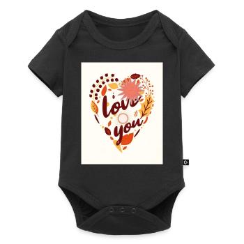 i love you - Body à manches courtes Premium Bébé - noir - Devant