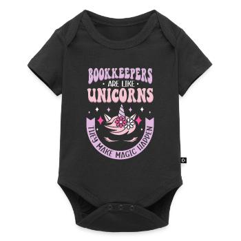 Les comptables sont comme les licornes comptable Einhorn - Body à manches courtes Premium Bébé - noir - Devant