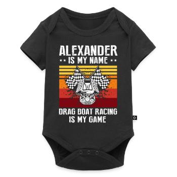 Speedboat Racing Design for Racing Boaters - Baby Premium short-sleeve bodysuit - black - Front