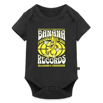 Personnage de bande dessinée de Banana Records - Body à manches courtes Premium Bébé - noir - Devant