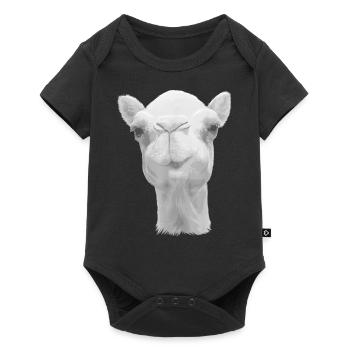 Art de chameau désert animal amant chameau - Body à manches courtes Premium Bébé - noir - Devant
