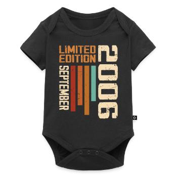September 2006 Originelle Geschenkidee zum Geburtstag - Baby Premium Kurzarmbody - Schwarz - Vorne