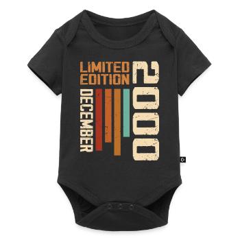 Dezember 2000 - 2000 Dezember - Baby Premium Kurzarmbody - Schwarz - Vorne