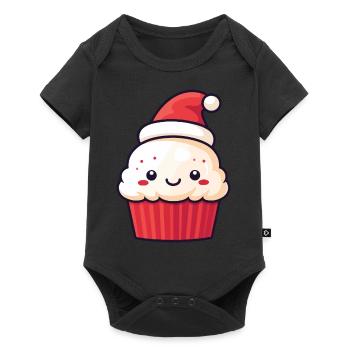 Cupcake Cake Baking Christmas - Baby Premium short-sleeve bodysuit - black - Front