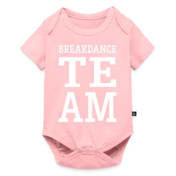 Équipe de breakdance Mannschaft - Body à manches courtes Premium Bébé - rose - Devant