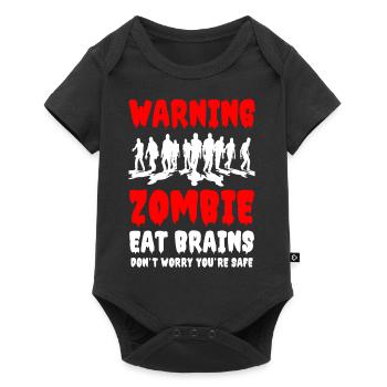 Zombies Eat Brains Don t Worry You're Safe - Baby Premium short-sleeve bodysuit - black - Front