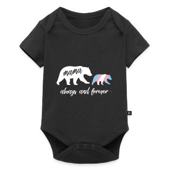 Transgenre Maman Ours cadeau - Body à manches courtes Premium Bébé - noir - Devant