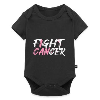 Lutte contre le cancer du sein Boucle rose - Body à manches courtes Premium Bébé - noir - Devant