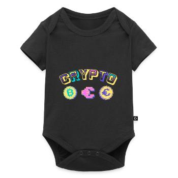 Krypto Btc Bitcoin Blockchain Liebhaber Krypto Tra - Baby Premium Kurzarmbody - Schwarz - Vorne