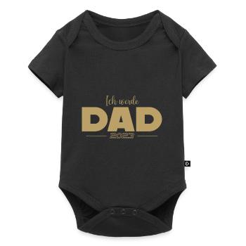 Ich werde Dad 2023 Geschenk Papa 2023 - Baby Premium Kurzarmbody - Schwarz - Vorne
