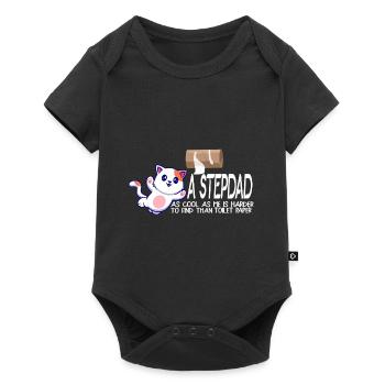 A stepfather as cool as I am is hard to find - Baby Premium short-sleeve bodysuit - black - Front