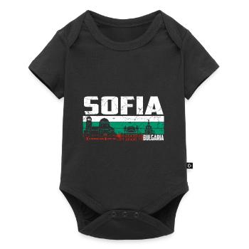 Sofia Bulgaria - Baby Premium short-sleeve bodysuit - black - Front