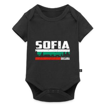 Sofia Bulgaria - Baby Premium short-sleeve bodysuit - black - Front