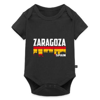 Saragosse Espagne - Body à manches courtes Premium Bébé - noir - Devant