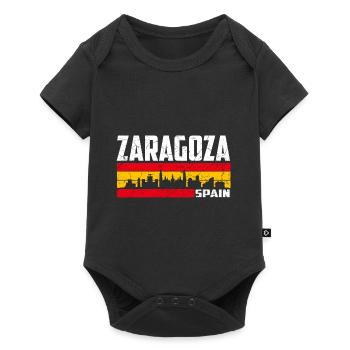 Saragosse Espagne - Body à manches courtes Premium Bébé - noir - Devant