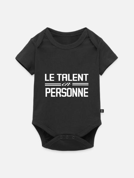 Le Talent En Personne - Body à manches courtes Premium Bébé - noir