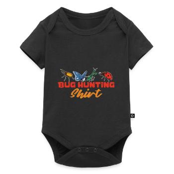 Insektenliebhaber Shirt - Baby Premium Kurzarmbody - Schwarz - Vorne