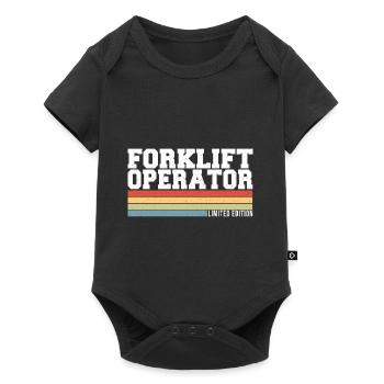 Forklift Operator Limited Edition Forklift Driver - Baby Premium short-sleeve bodysuit - black - Front
