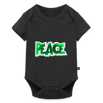 Peace - Baby Premium short-sleeve bodysuit - black - Front