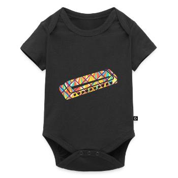 Harmonica Geometric - Baby Premium short-sleeve bodysuit - black - Front