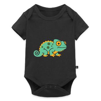 chameleon - Baby Premium short-sleeve bodysuit - black - Front