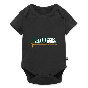 Camping Evolution campeur - Body à manches courtes Premium Bébé - noir - Devant