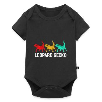 gecko - Baby Premium short-sleeve bodysuit - black - Front