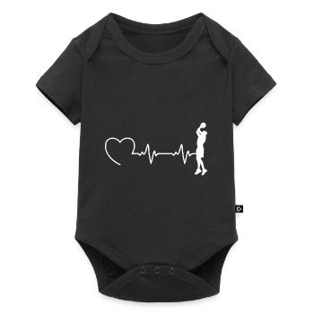 Basketteur basket-ball EKG basketteur - Body à manches courtes Premium Bébé - noir - Devant