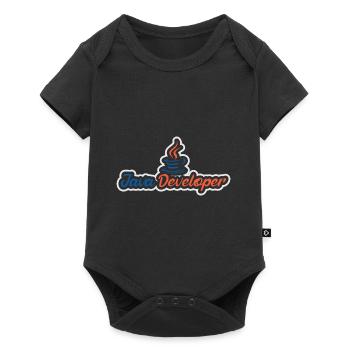 Java Developer with Coffee - Body à manches courtes Premium Bébé - noir - Devant