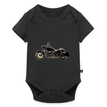 Minimalist Motorbike - Baby Premium short-sleeve bodysuit - black - Front