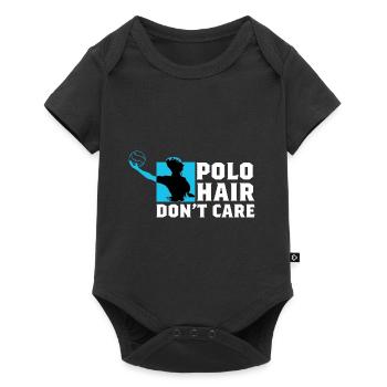 Polo Hair Float Cadeau - Body à manches courtes Premium Bébé - noir - Devant