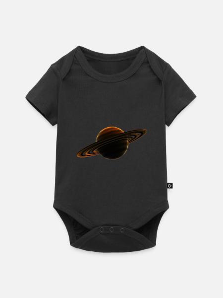 Außerirdischer Planet - Baby Premium Kurzarmbody - Schwarz