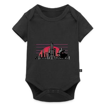 Moto Evolution Vintage 80s Retro Biker - Body à manches courtes Premium Bébé - noir - Devant