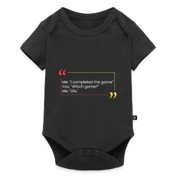 Me: "I finished the game" - Baby Premium short-sleeve bodysuit - black - Front