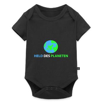 Held des Planeten - Baby Premium Kurzarmbody - Schwarz - Vorne