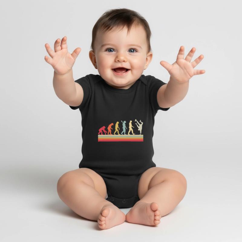 Évolution du Breakdance B-Boy Dance Breakdance Body à manches courtes Premium Bébé