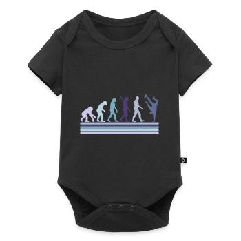 Evolution of Breakdancing B-Boy Dance Breakdance - Baby Premium short-sleeve bodysuit - black - Front