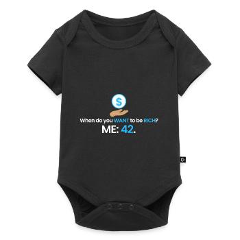 Rich at 42! - Baby Premium short-sleeve bodysuit - black - Front