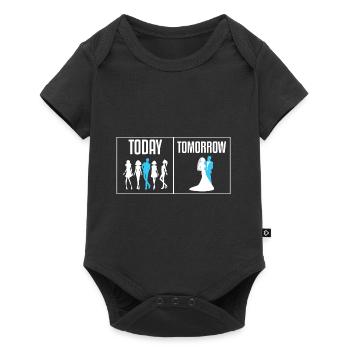 Today Tomorrow Groom Bachelor Party - Baby Premium short-sleeve bodysuit - black - Front