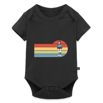 Vintage Table Soccer Player Retro Foosball - Baby Premium short-sleeve bodysuit - black - Front