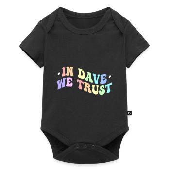 In Dave We Trust - Baby Premium short-sleeve bodysuit - black - Front