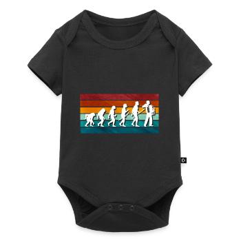 Accordéon Polka Musique Cadeau - Body à manches courtes Premium Bébé - noir - Devant