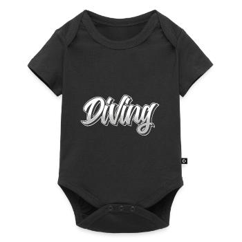 Taucher Tauchen - Baby Premium Kurzarmbody - Schwarz - Vorne
