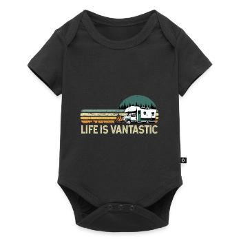 Motorhome RV Camping Life Is - Baby Premium short-sleeve bodysuit - black - Front