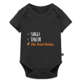 Glück Brathähnchen Foodaholic Fast Food Gifts - Baby Premium short-sleeve bodysuit - black - Front